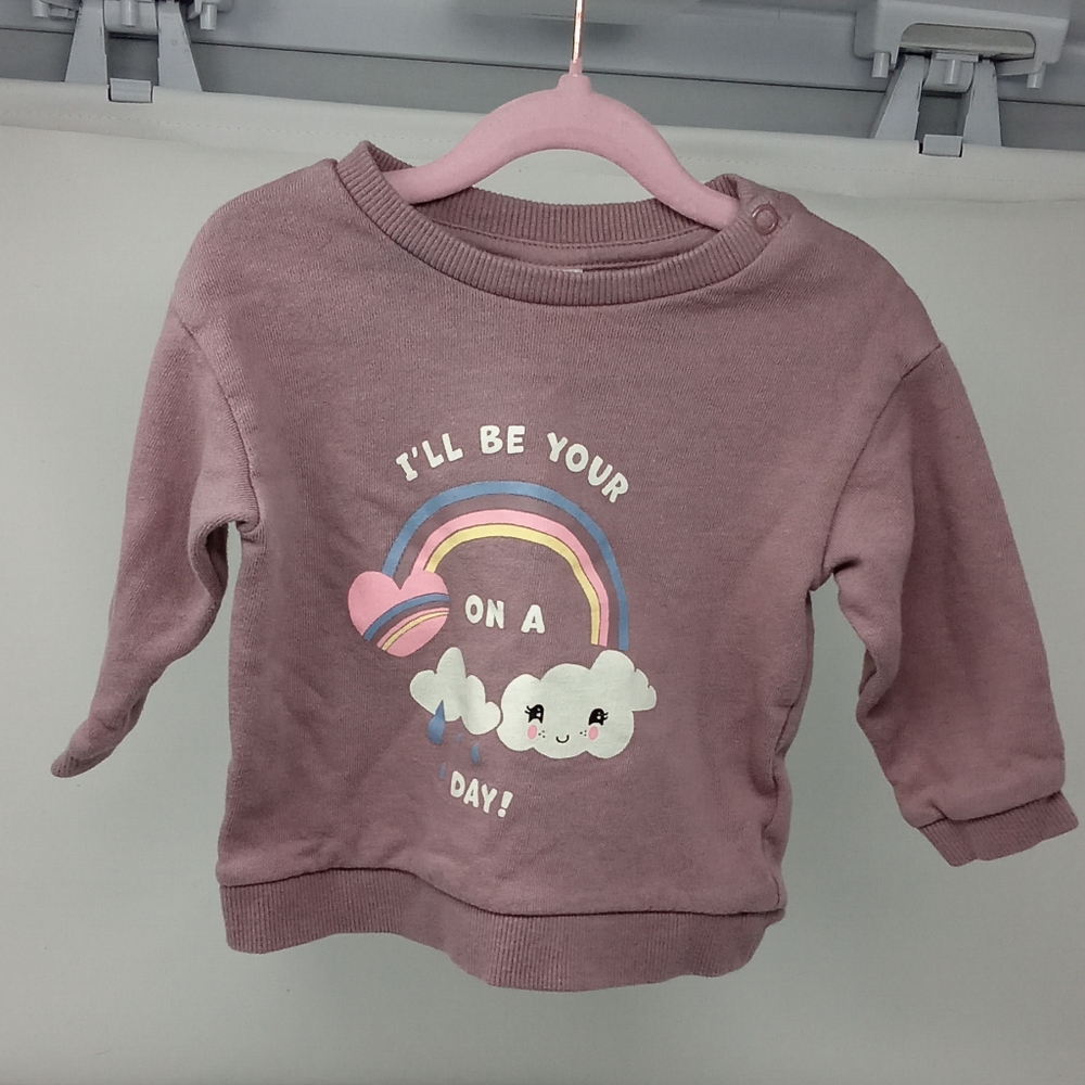 H&M Kids Shirt in Purple with Rainbow Design